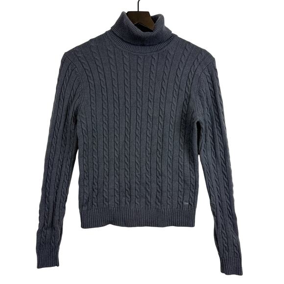 TNA Aritzia Recycled Wool Cashmere Turtleneck Sweater Gray - S - Picture 1 of 9